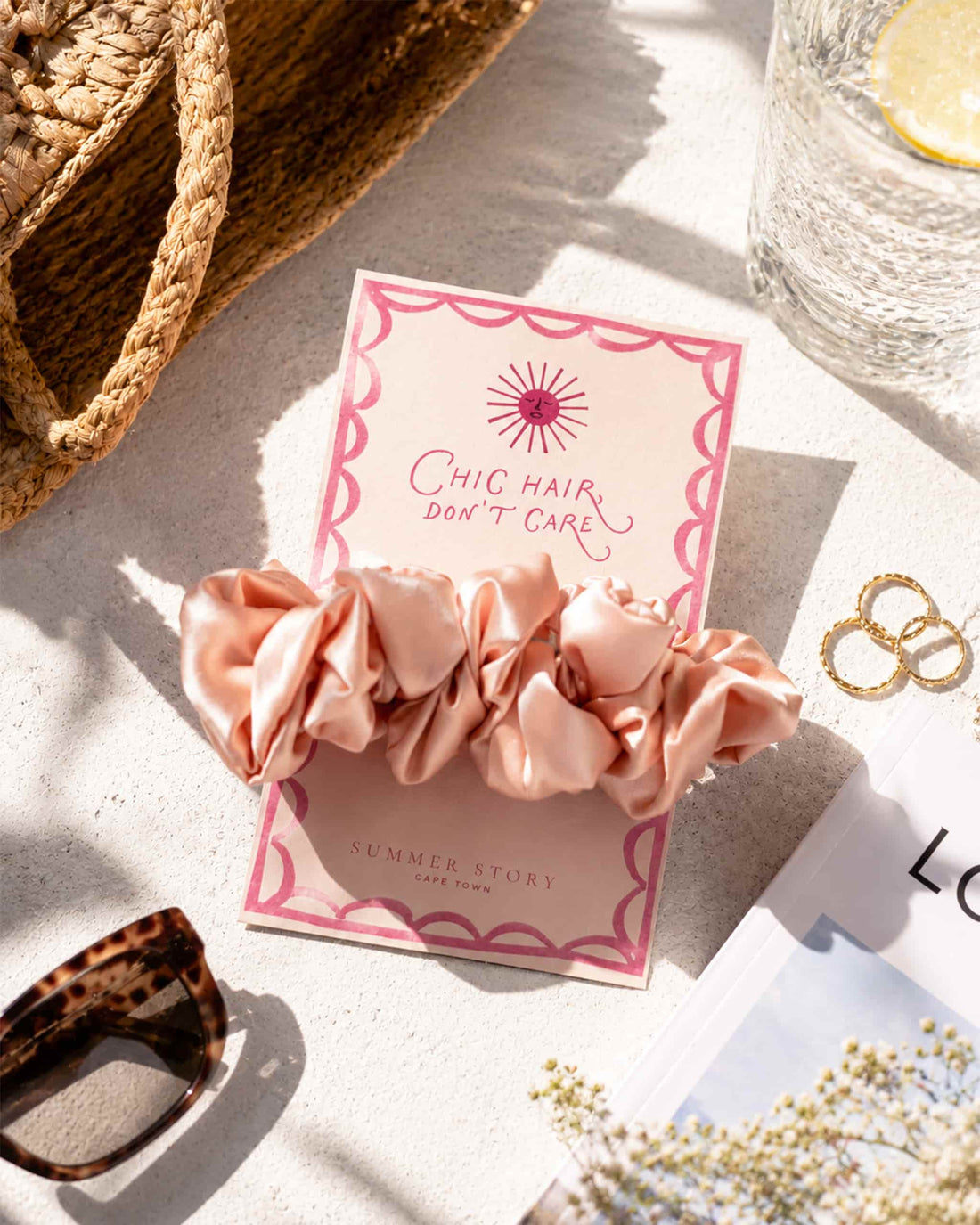 Chic Hair Don't Care Satin Scrunchie