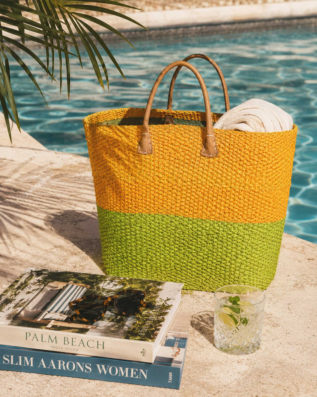 Lemon & Lime Two-Tone Sisal Basket