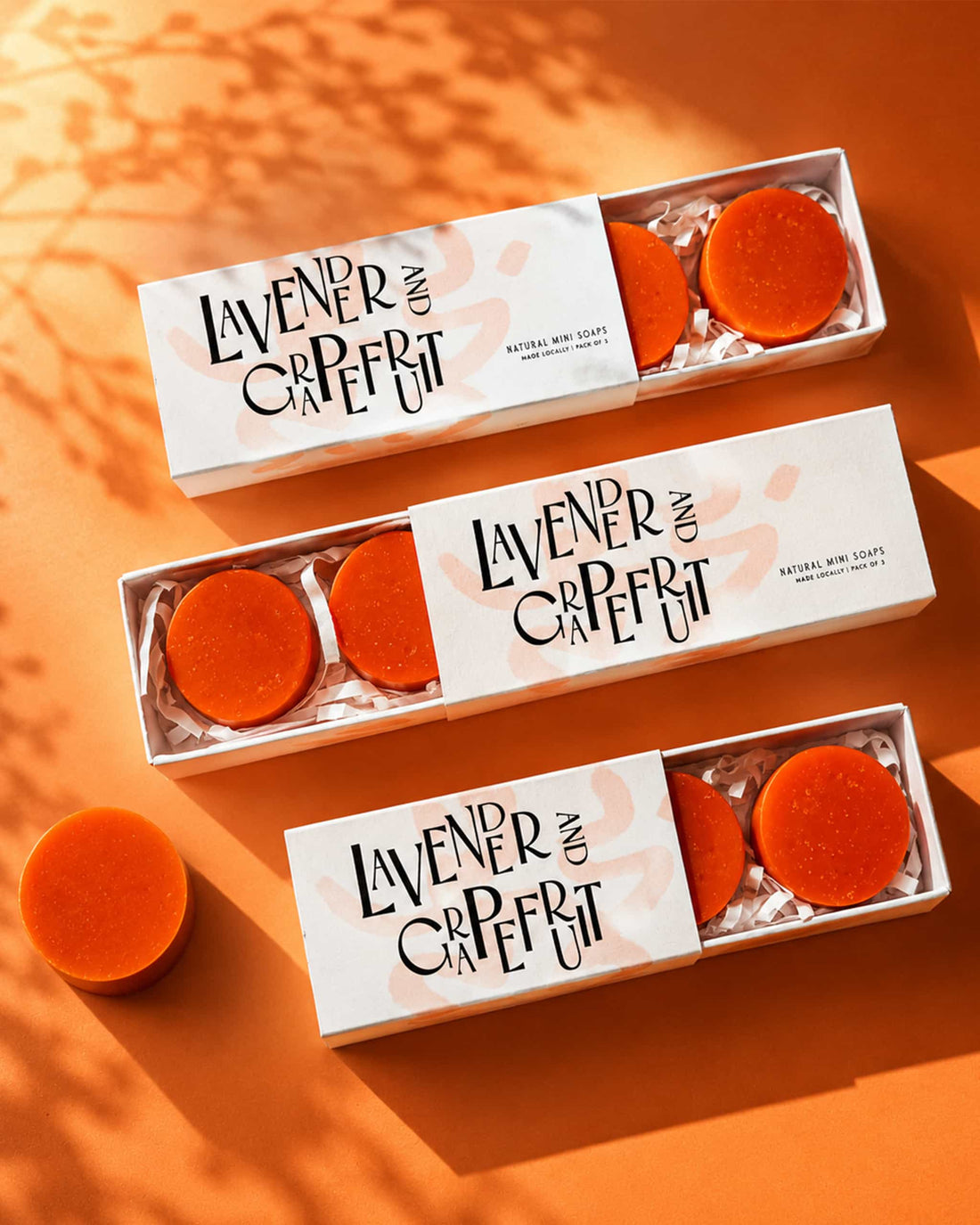 Modern Swish Grapefruit & Lavender Mini Soap Trio