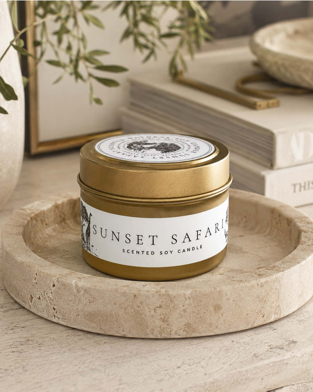Sunset Safari Travel Candle