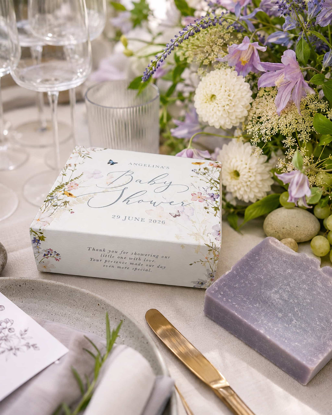 Jasmine, Lavender & Ylang Ylang Soap Gift Favour