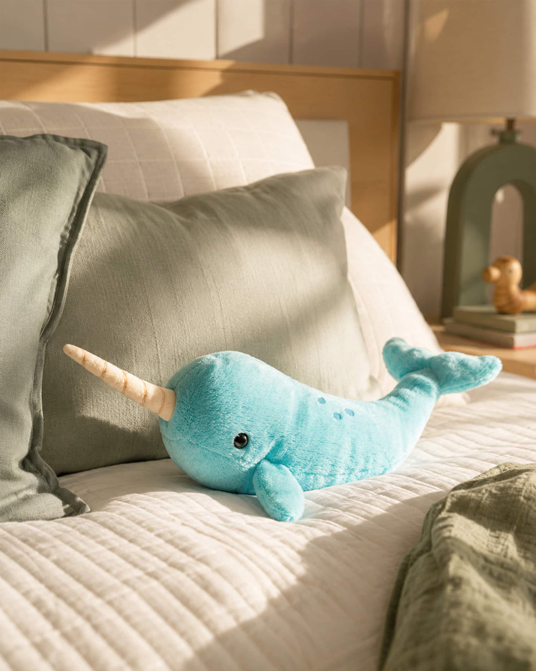 Spike Turquoise Narwhal Plush Toy