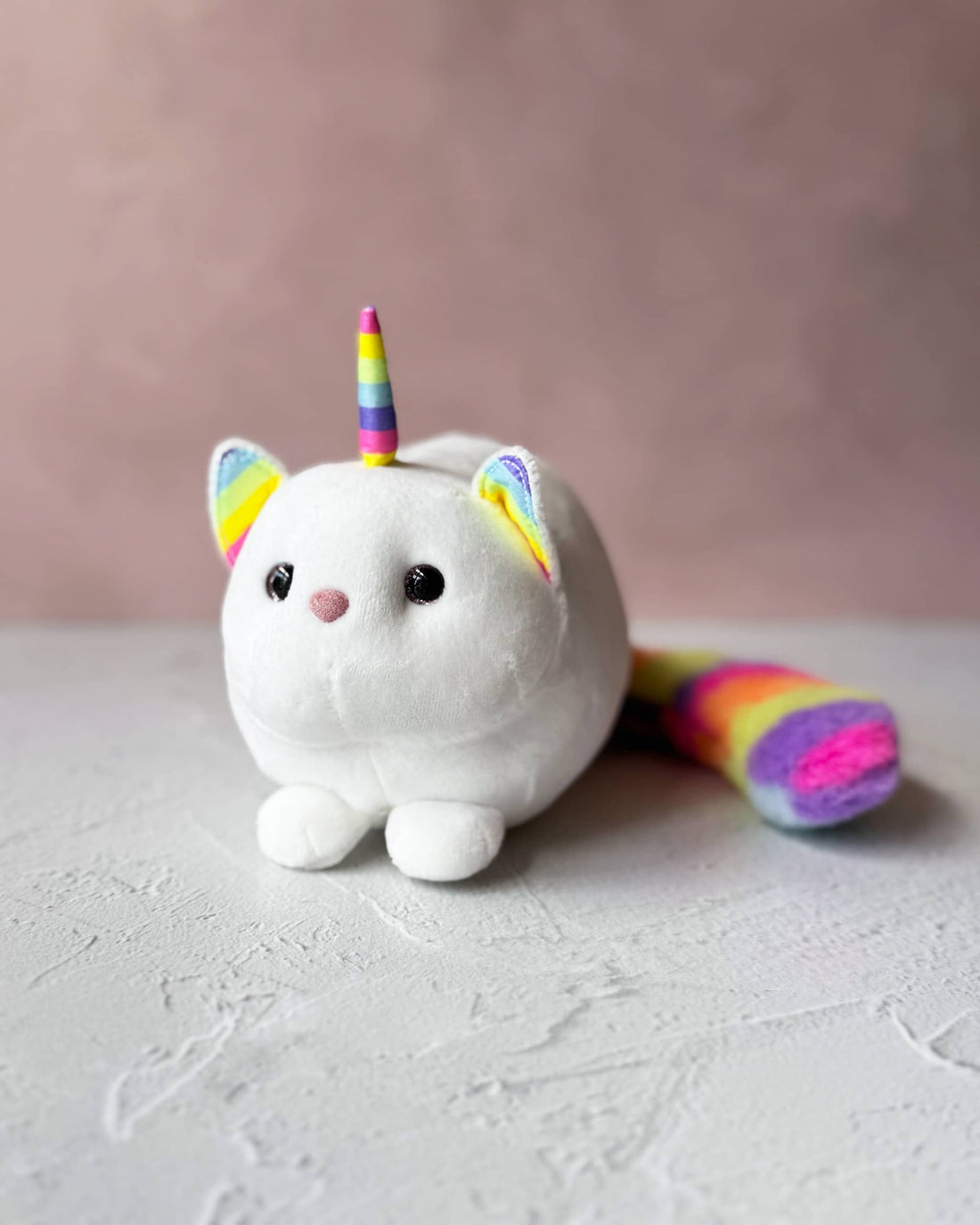 Tiny Ziggy Rainbow Caticorn Plush Toy