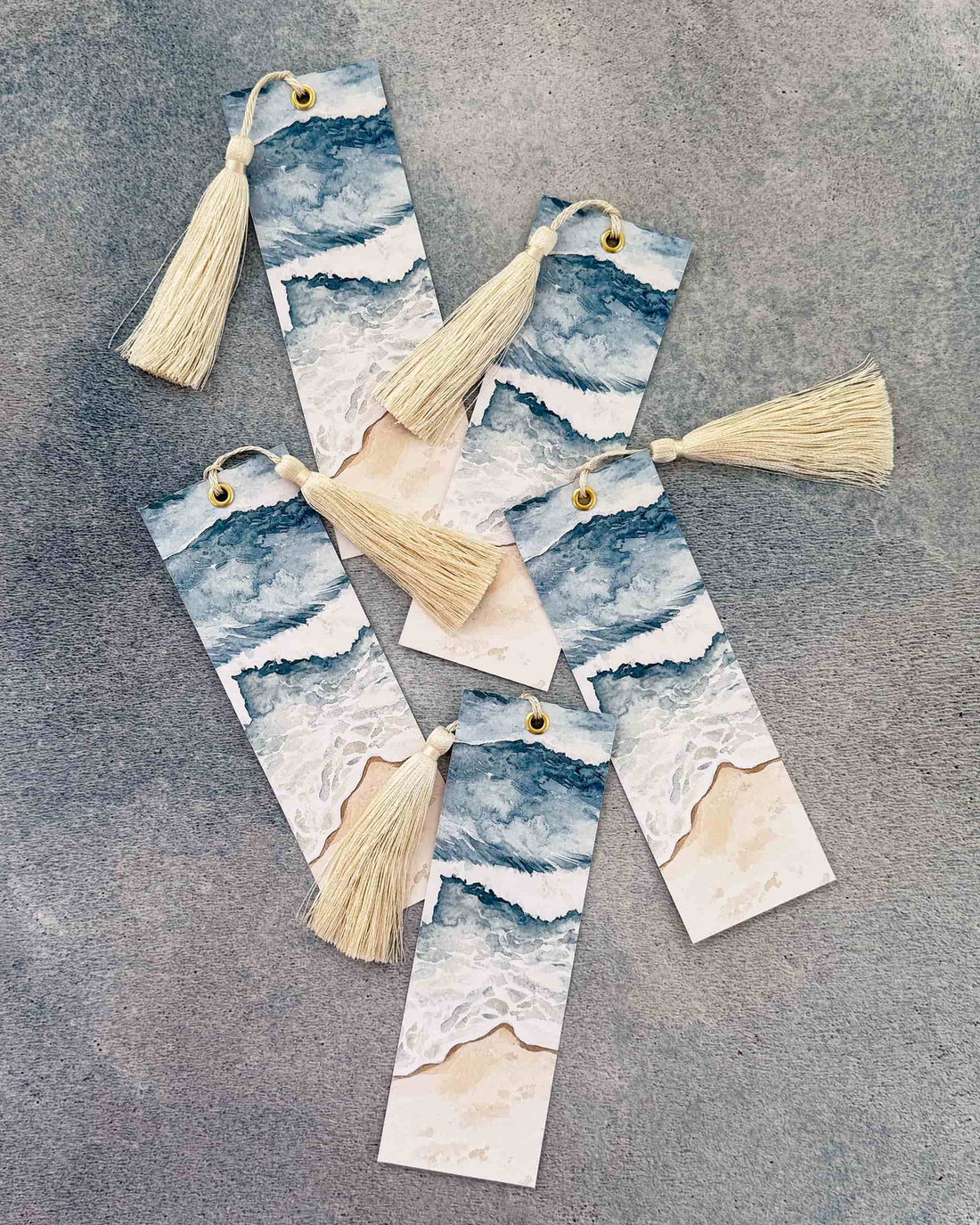 Tides Ocean Tassel Bookmark