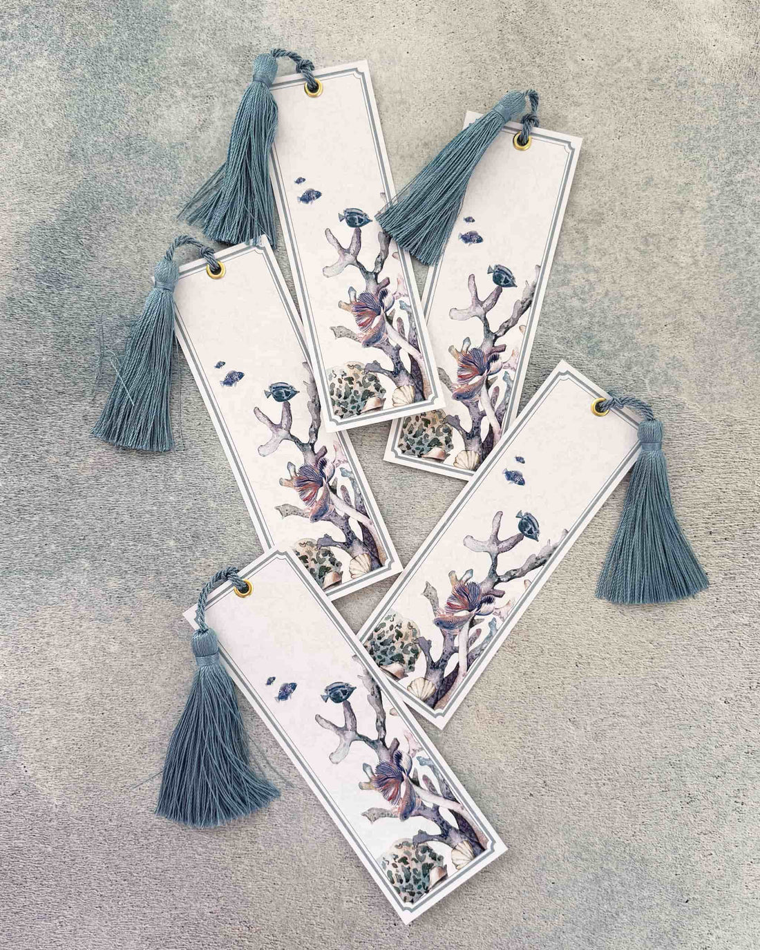 Tidal Pool Ocean Tassel Bookmark